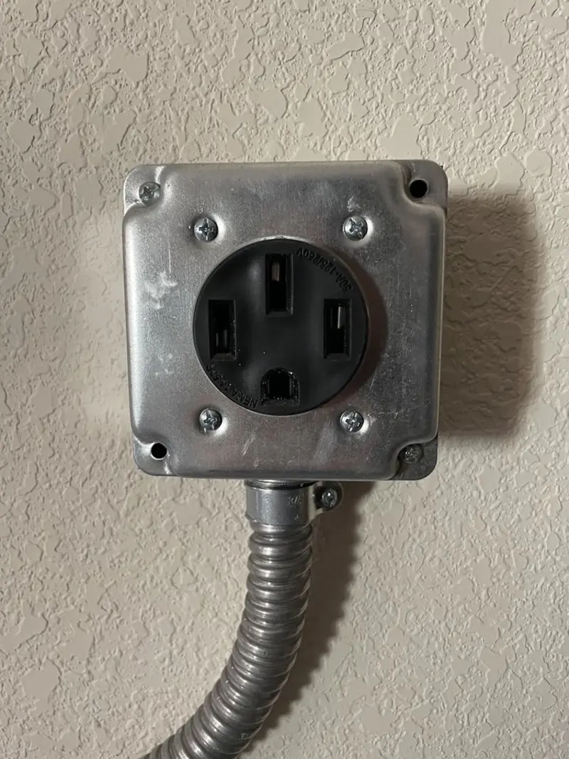 NEMA 14-50 outlet installed for Electrical Panel Upgrade in Escanaba